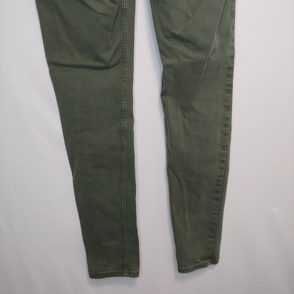 Hollister Women's Super Skinny Olive Green Jeans Size 28/31 - Picture 7 of 10